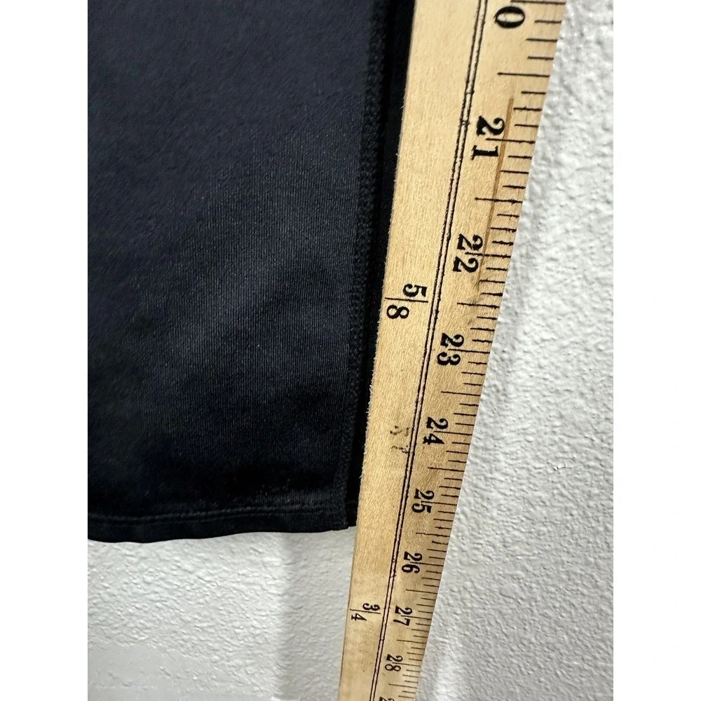 Athleta Leggings Womens Large Black Fold Over High Waist Yoga Pants Athletic Gym